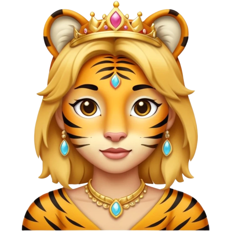 tiger human princess emoji