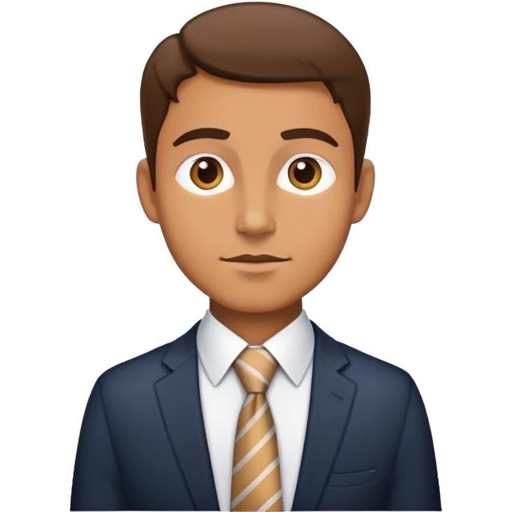 man tie modern emoji