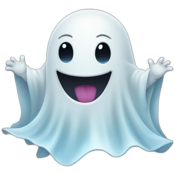 happy ghost emoji