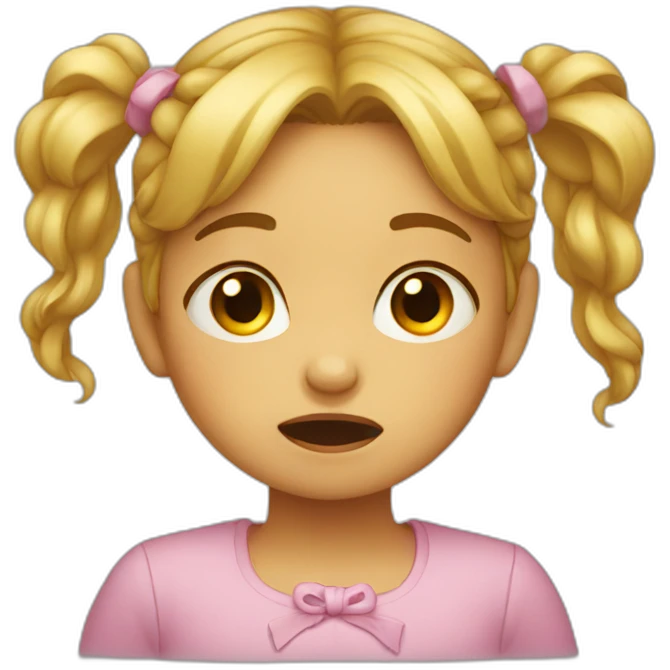 Little girl crying emoji