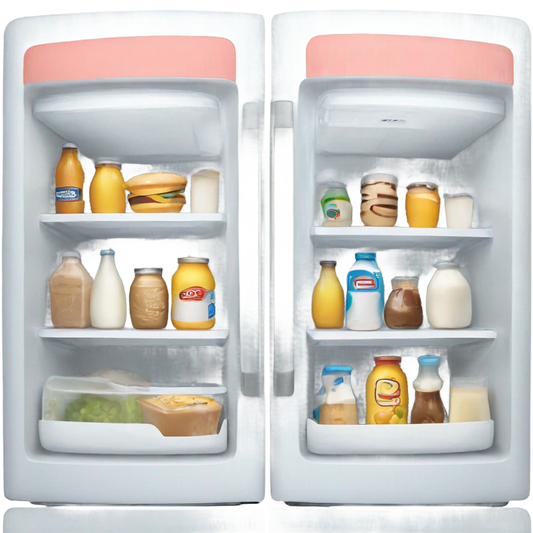 fridge full with dairy emoji