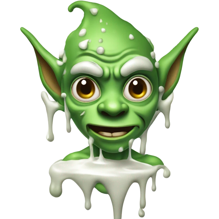 goblin covered in yogurt emoji