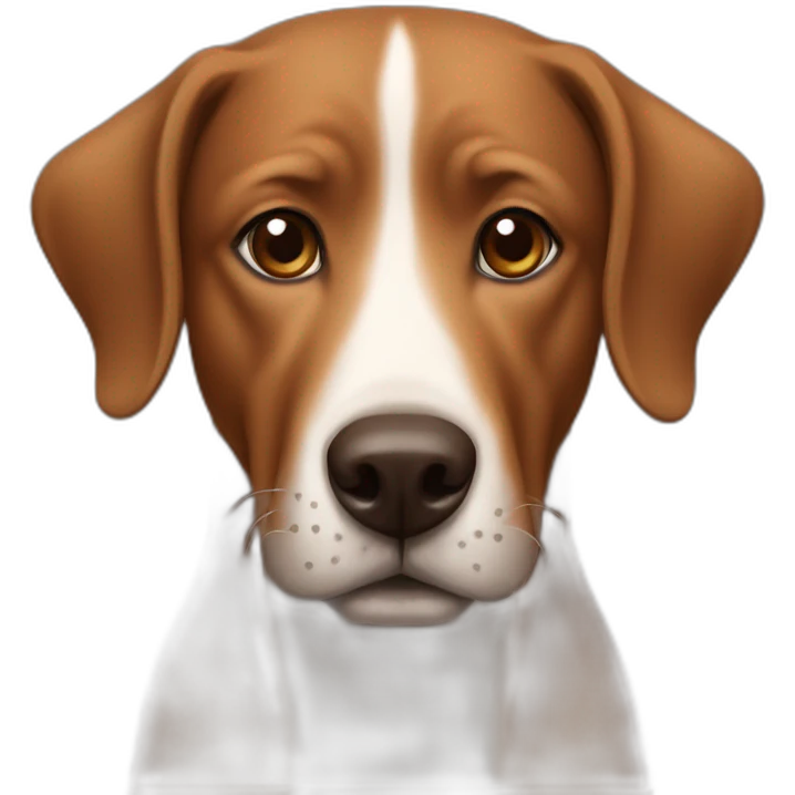 oblong brown dog emoji