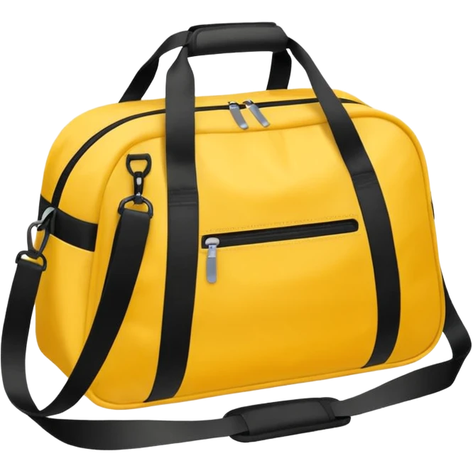 sac de sport jaune sans motif emoji