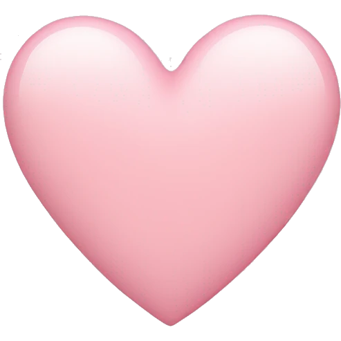 Light pink heart  emoji