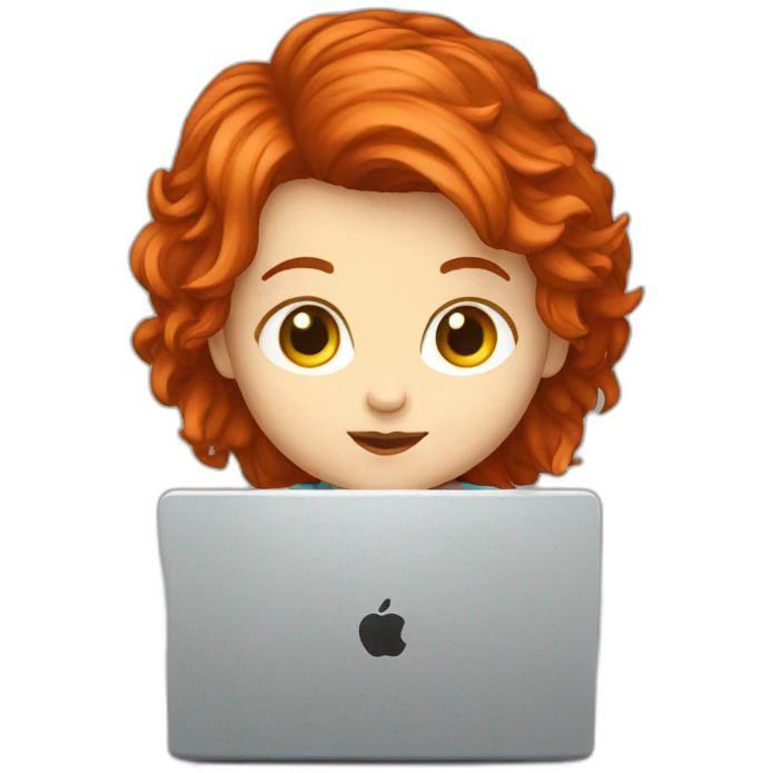 coder-redhair-baby-taking-laptop emoji