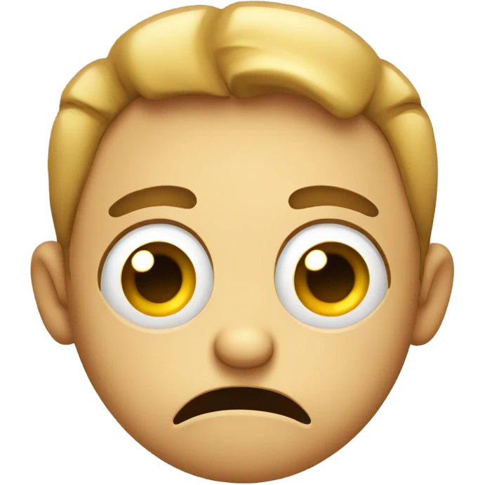 Grossed out confused face  emoji