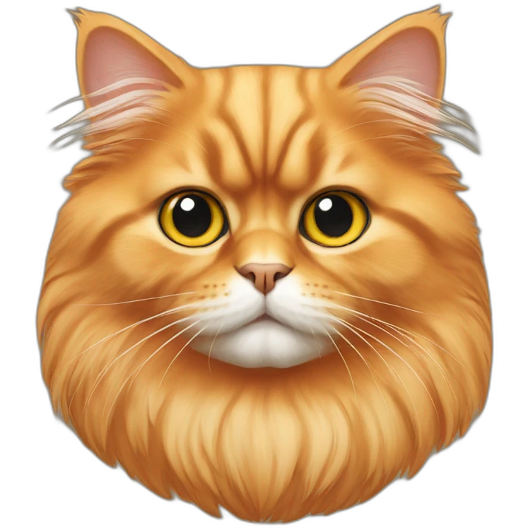 Orange persian cat emoji
