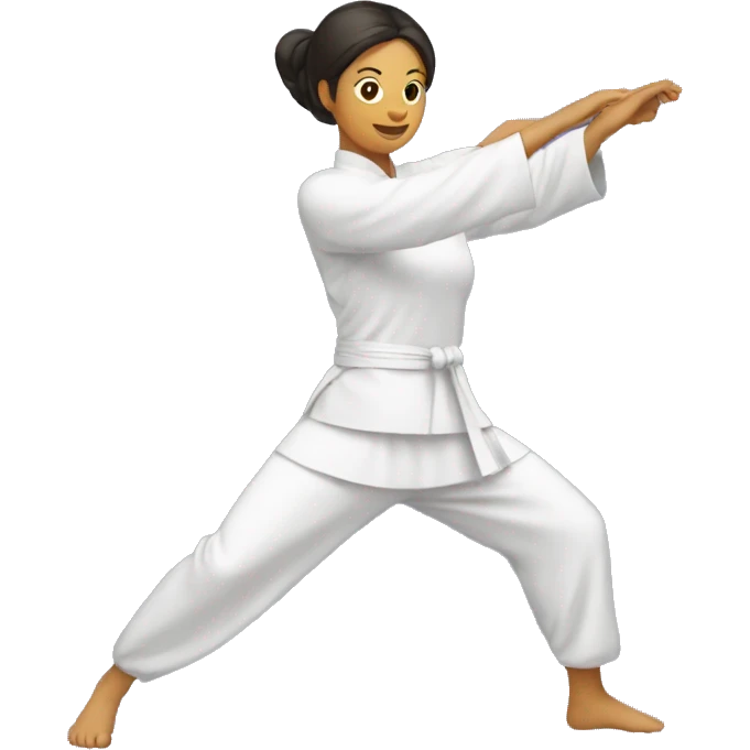 mom doing kungfu emoji