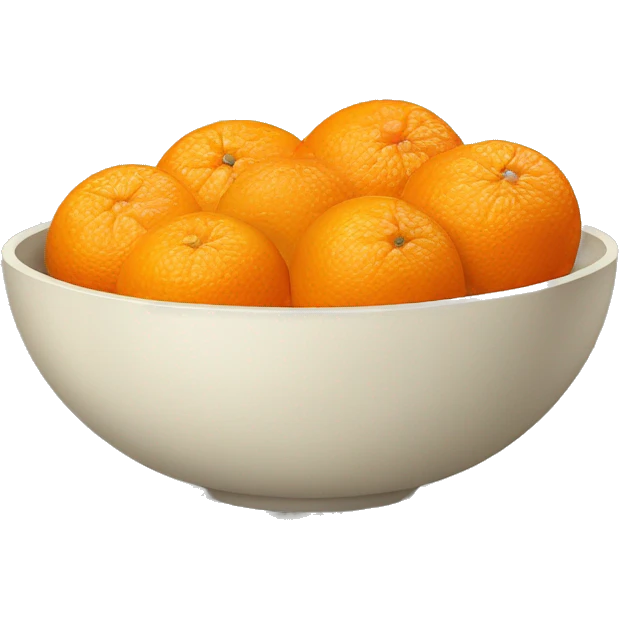 bowl of oranges emoji