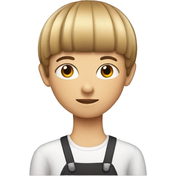 A bowl cut  emoji