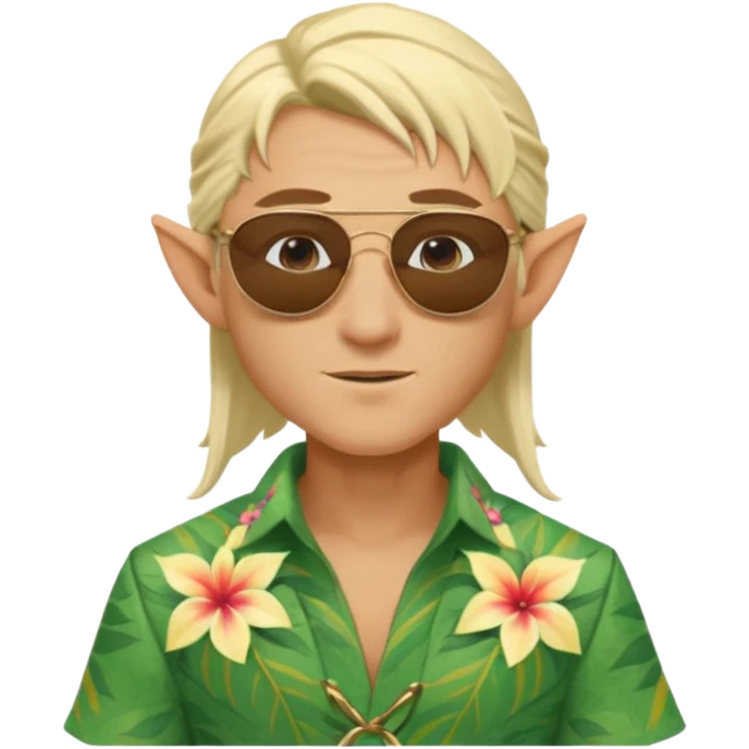 elf male legolas summer wibe sunglasses emoji