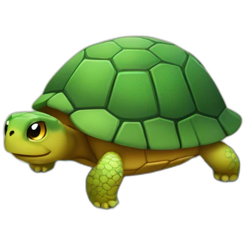 lit sur une tortue sur une bombe emoji