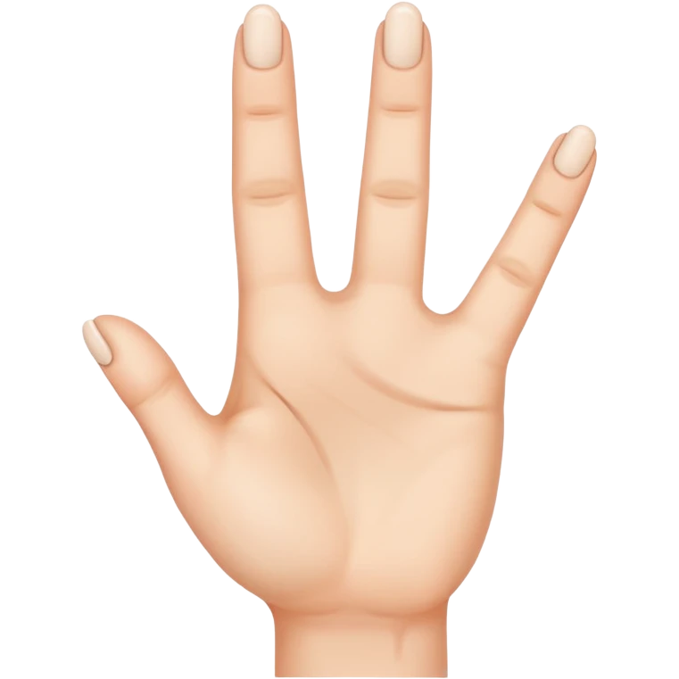 3 finger emoji