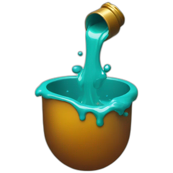 pouring lacquer emoji