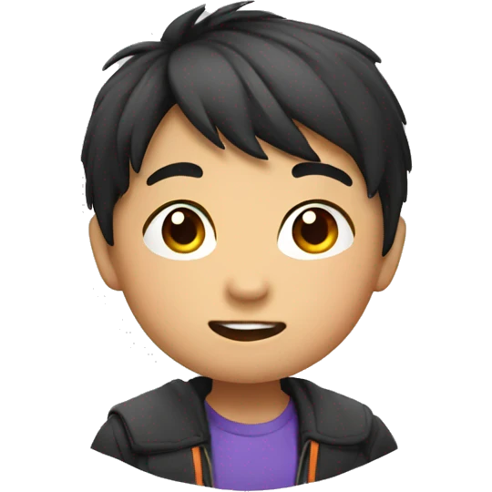 wow education asian kid emoji