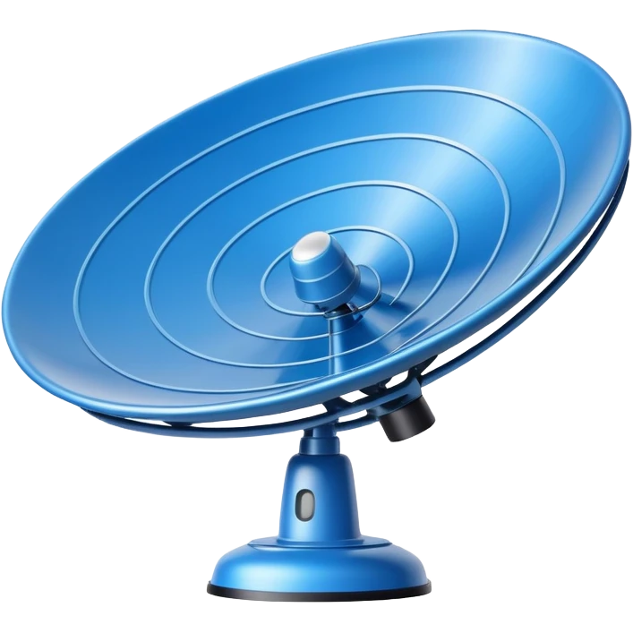 radar dish with signal waves emoji