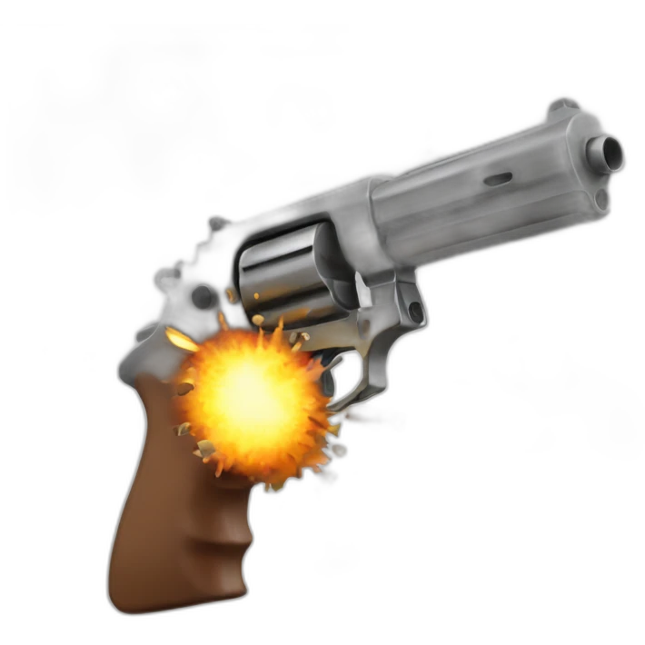 cartoon gun explosion emoji