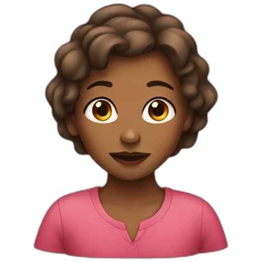 Girl on her period emoji