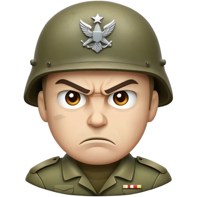 Zuřící voják emoji