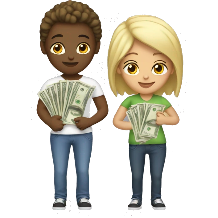 Lesbians with money emoji