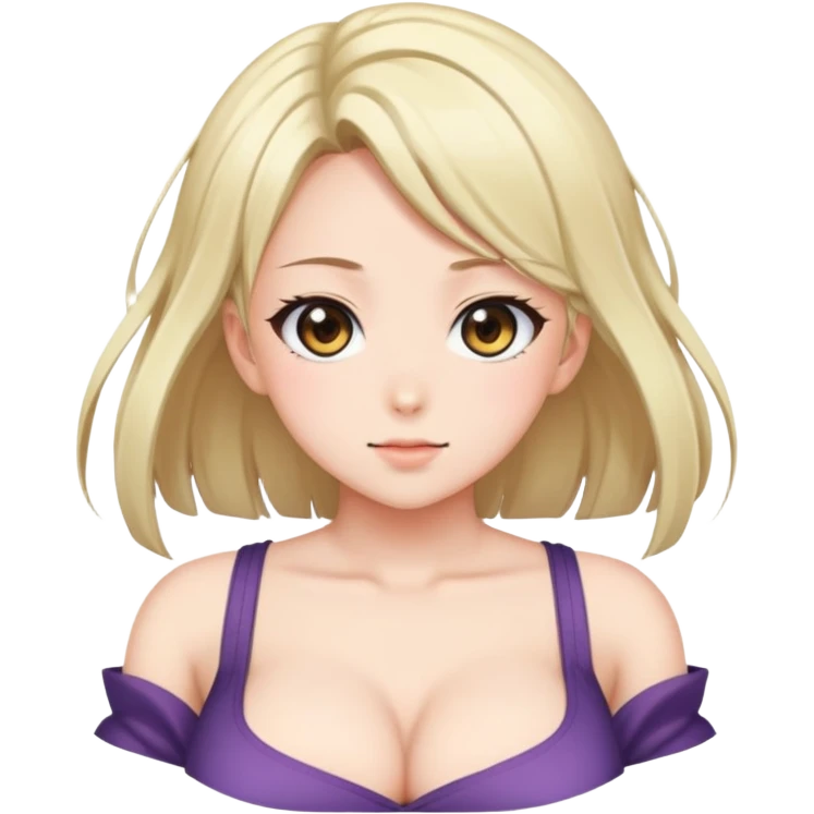 Anime girl with big tits emoji