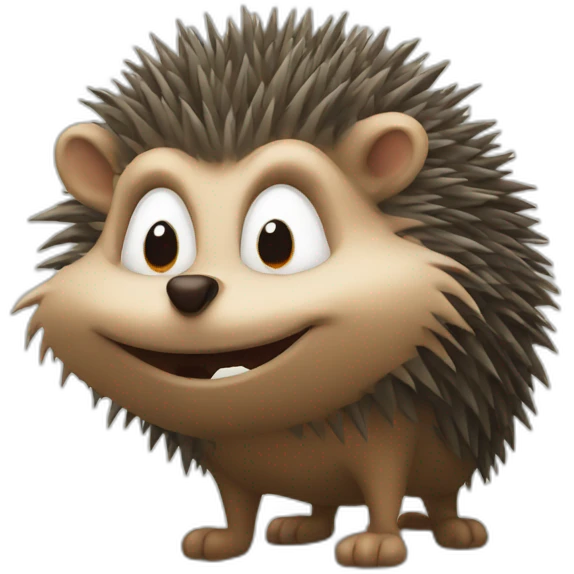 evil hedgehog emoji