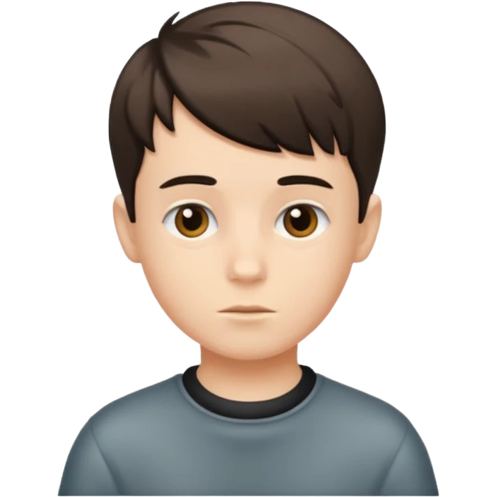 make a boy with the edgar hair cut  emoji
