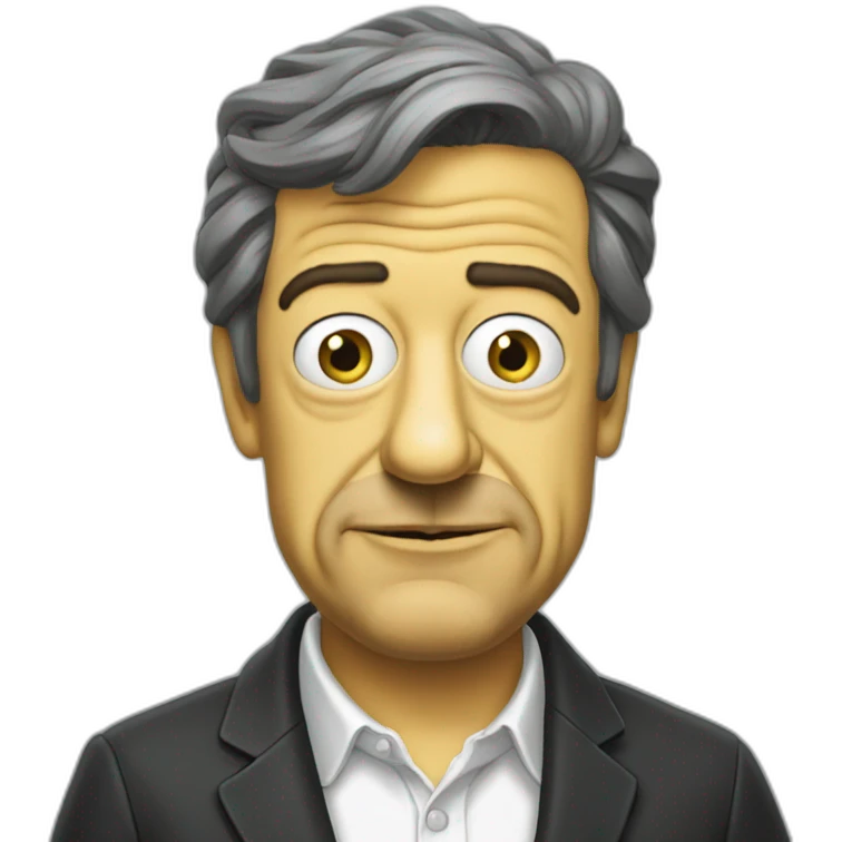 Mélenchon simpson emoji
