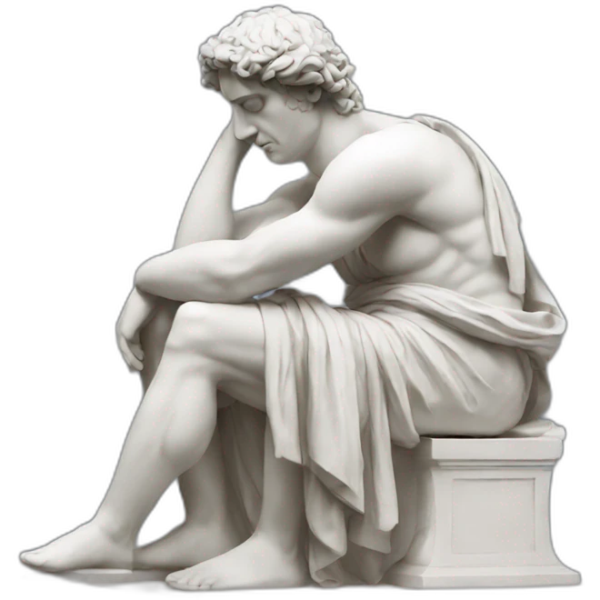 greek statue feeling sick emoji