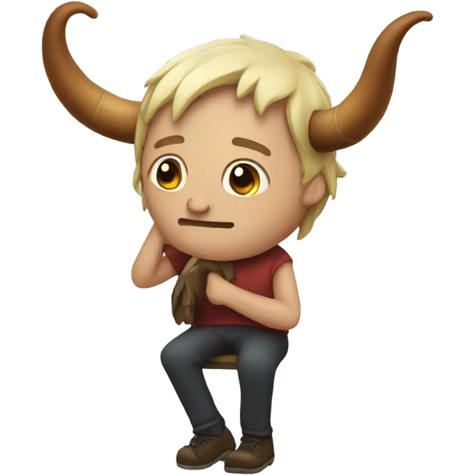 horns on a knee  emoji