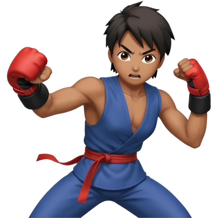 Anime fighting  emoji