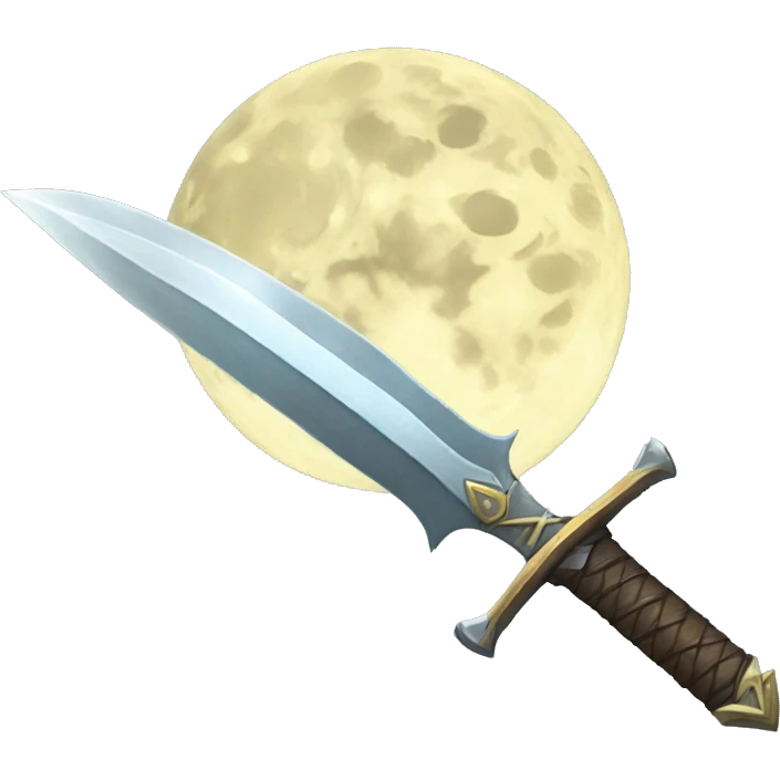 full moon sword emoji