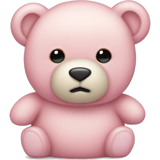 Light pink teddy bear  emoji
