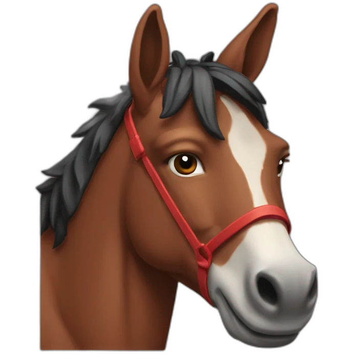 Abogado sobre un burro rojo emoji