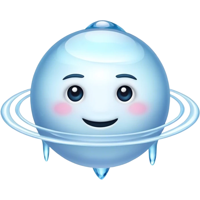 Frozen Saturn emoji