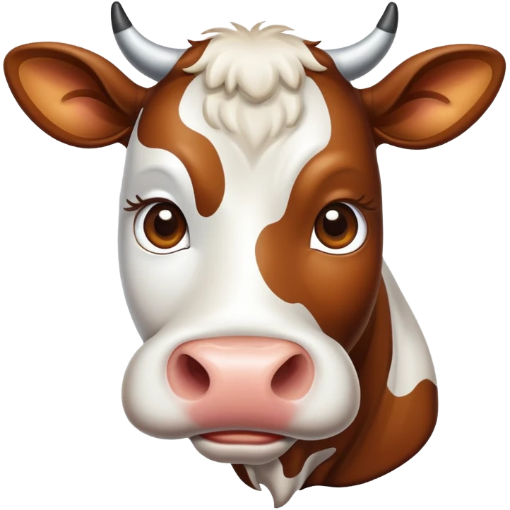 Stoned cow emoji