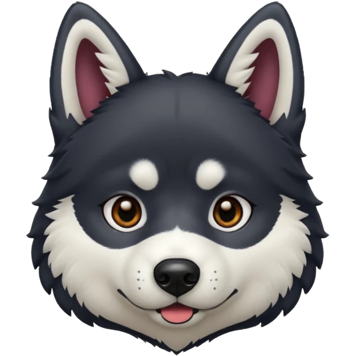 Create a black husky emoji emoji