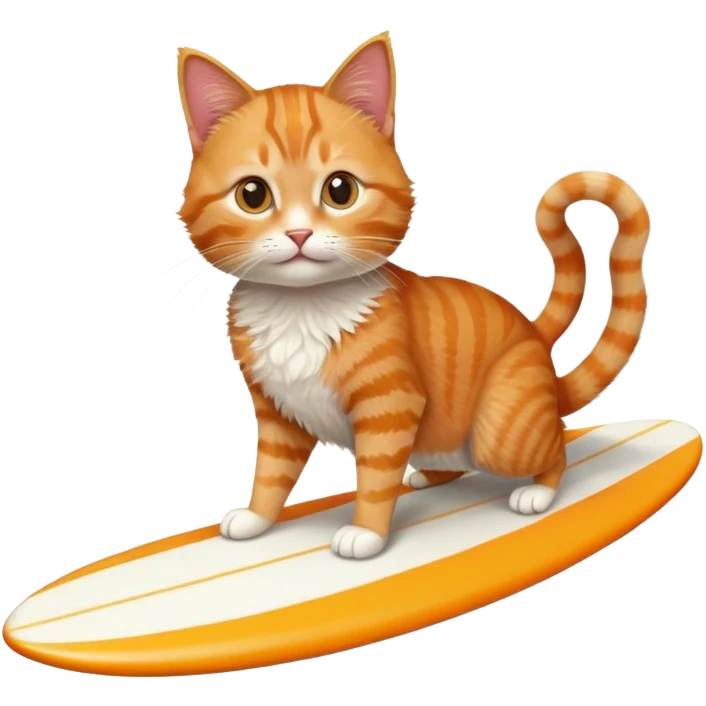 A cat surfing emoji
