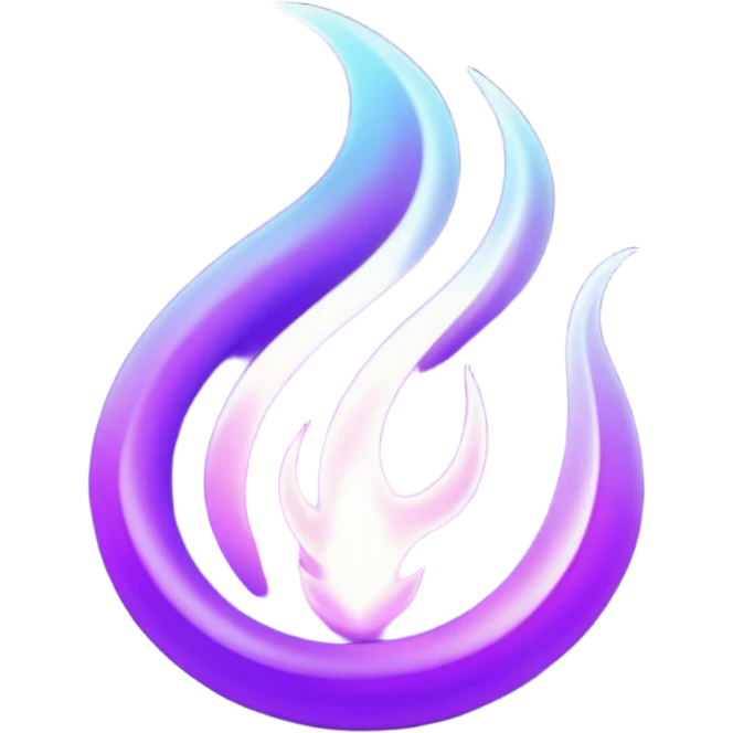 Wicked purple flames emoji