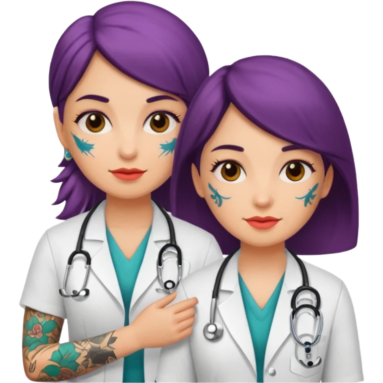 tattooed doctor girl emoji