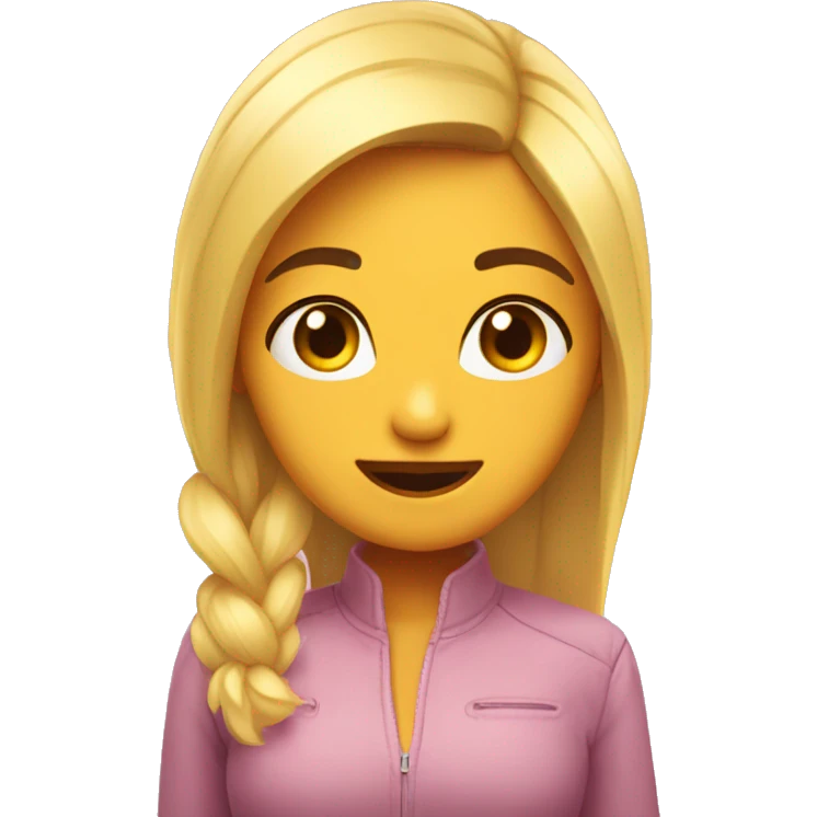 Chica rubia adorable emoji