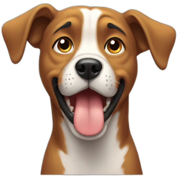 Exasperated dog emoji