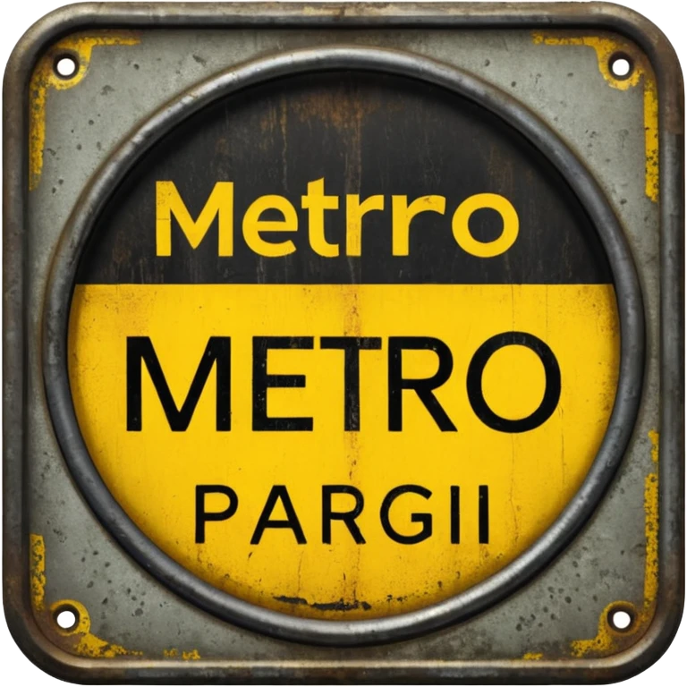 scritta METRO PARIGI  emoji