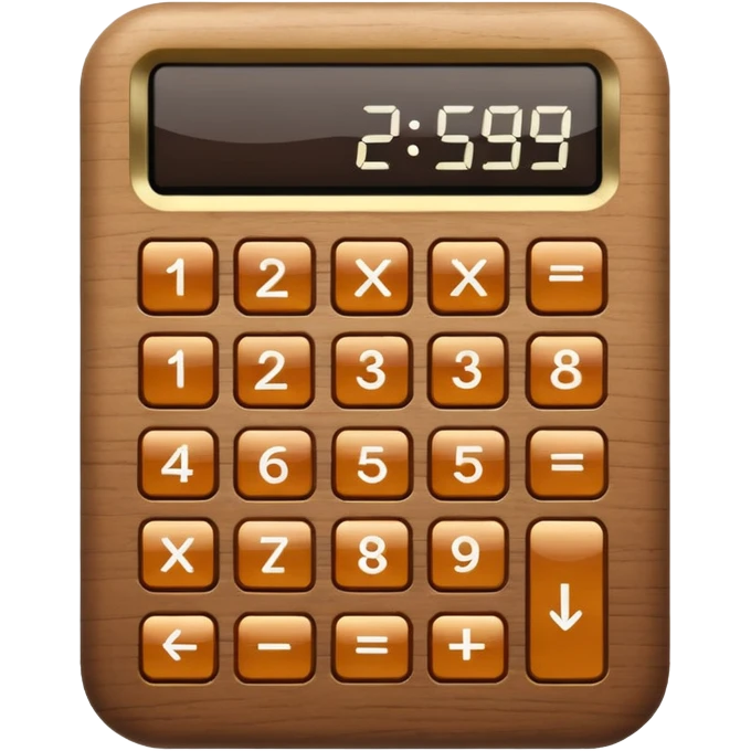 wood calculator emoji