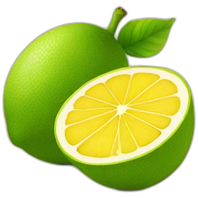 Citron sur fraise emoji