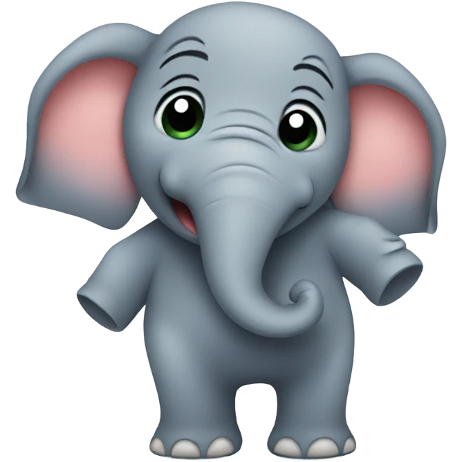 Elephant dancing and crying  emoji