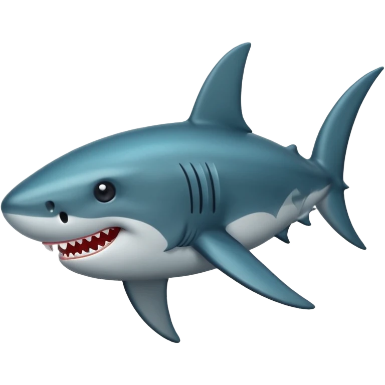 Un tiburón pero negro emoji