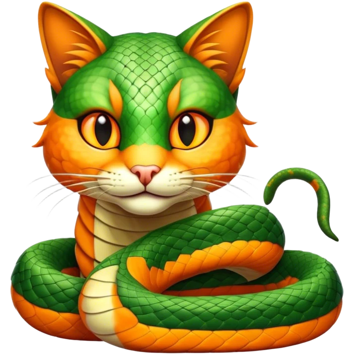 Snake cat emoji