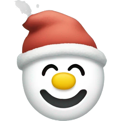 snow and garland emoji